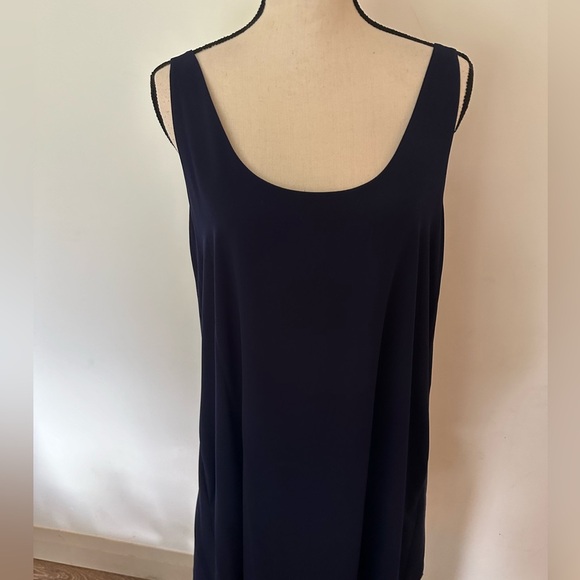 RACHEL Rachel Roy Navy Blue swing dress SZ M scoop back mini - Picture 4 of 7